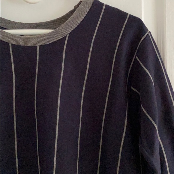 Zara Raw Hem Striped Sweater - Picture 3 of 5